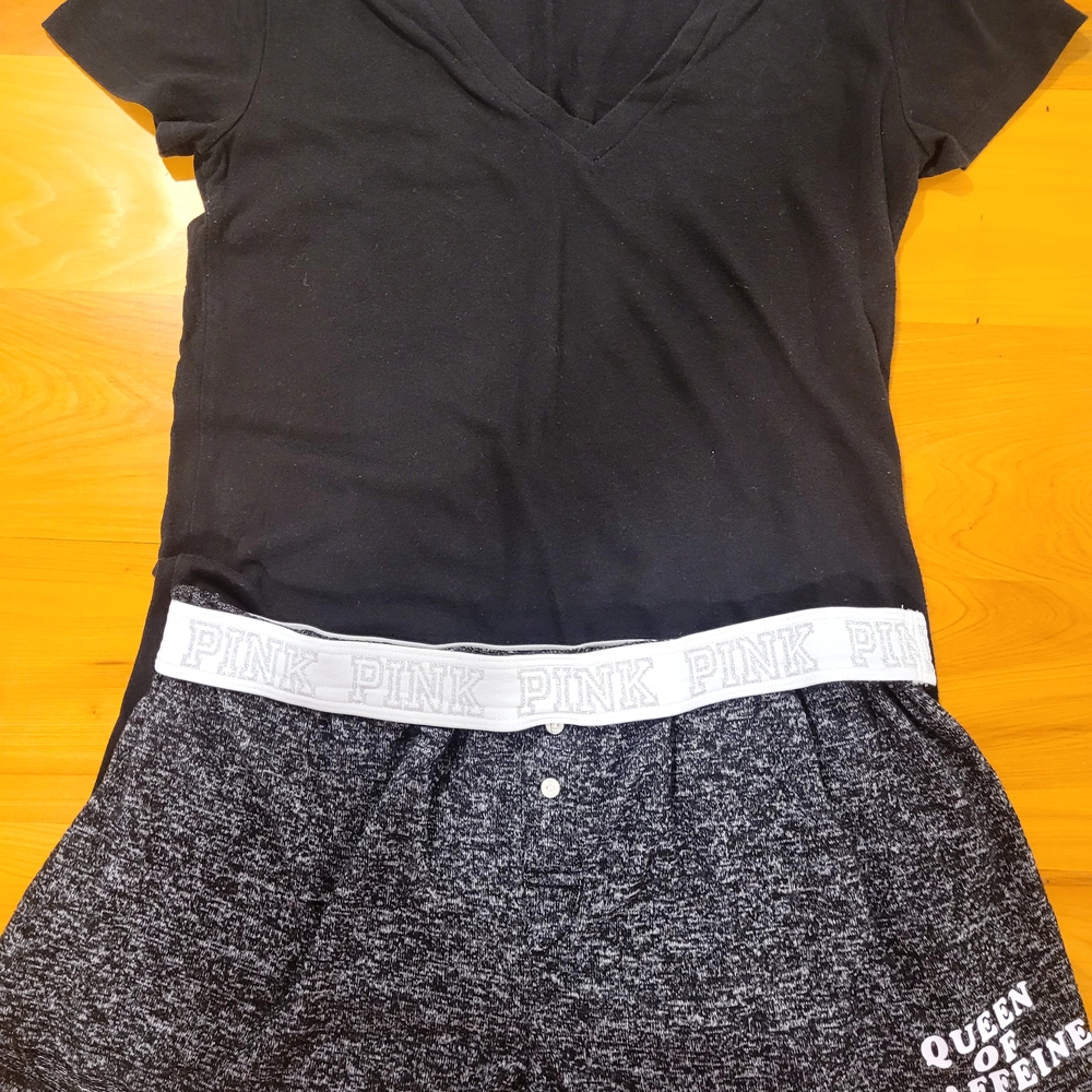 PINK Victoria's Secret Charcoal Knit Top